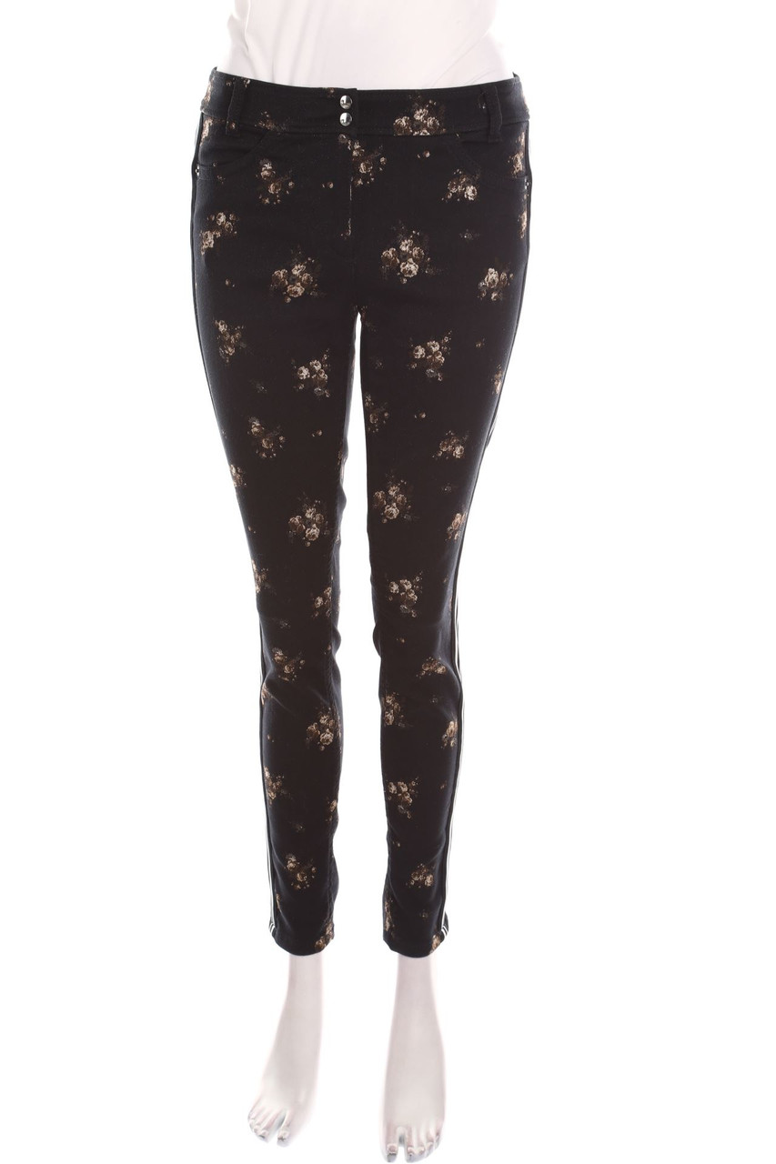 MARC CAIN - Skinny-Hose mit Blumen-Print - S