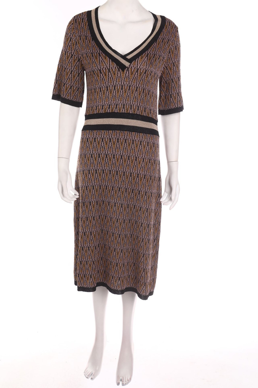 HEINE - Glitzer-Strickkleid - XL