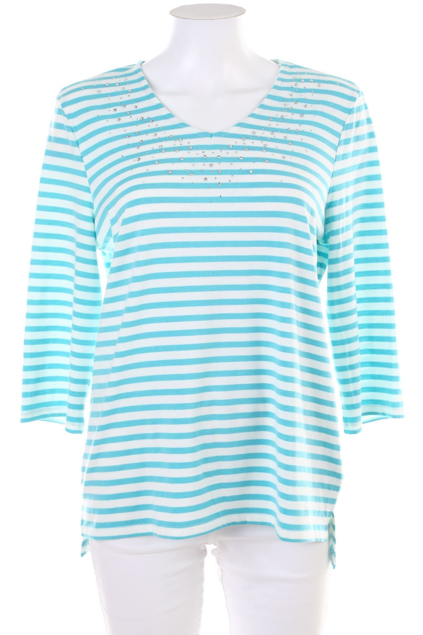 Charles Vögele - Longsleeve-Shirt mit Strass-Steinen - M