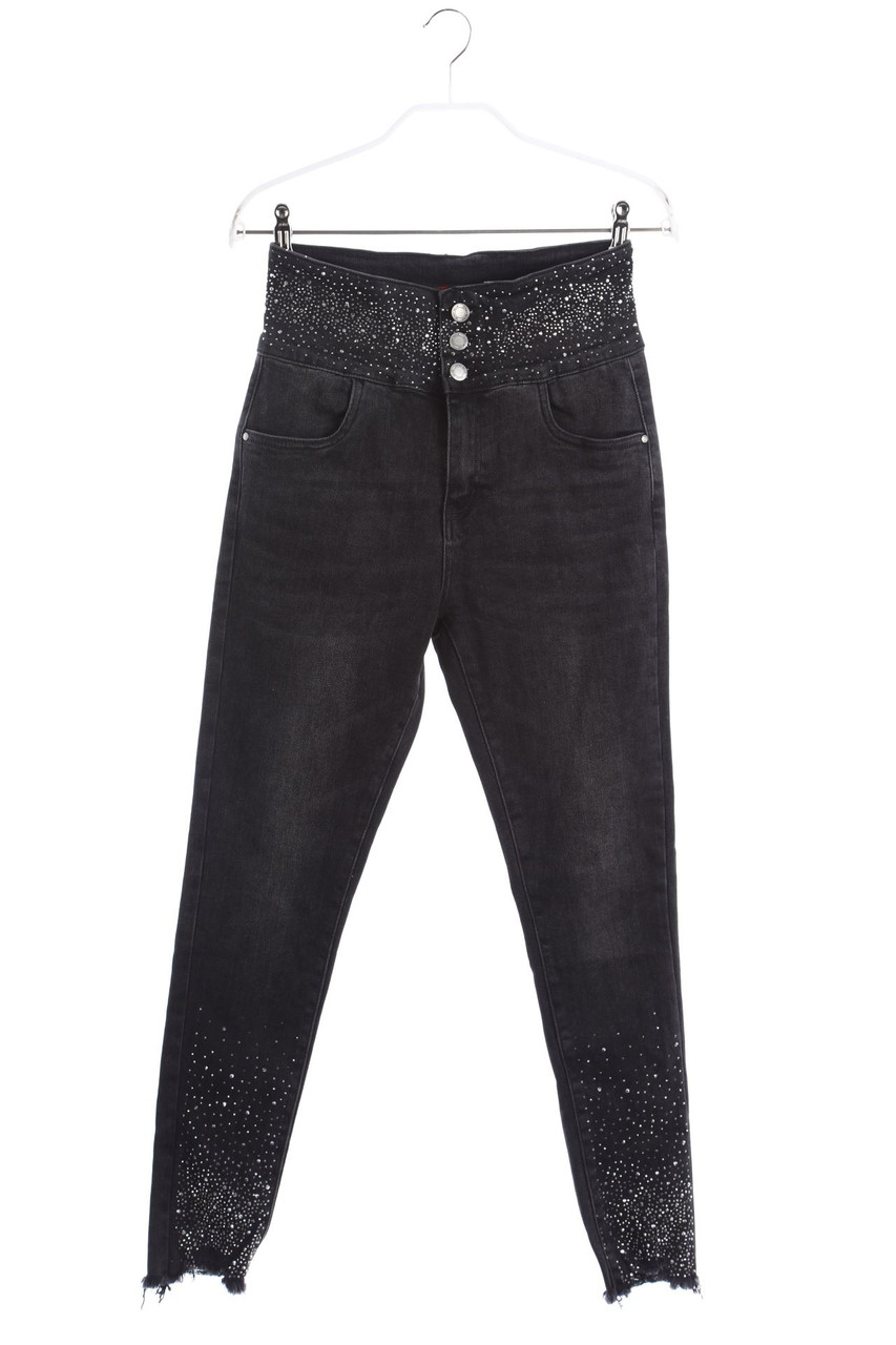 SECONDHAND - Skinny-Jeans mit Glitzer - XL