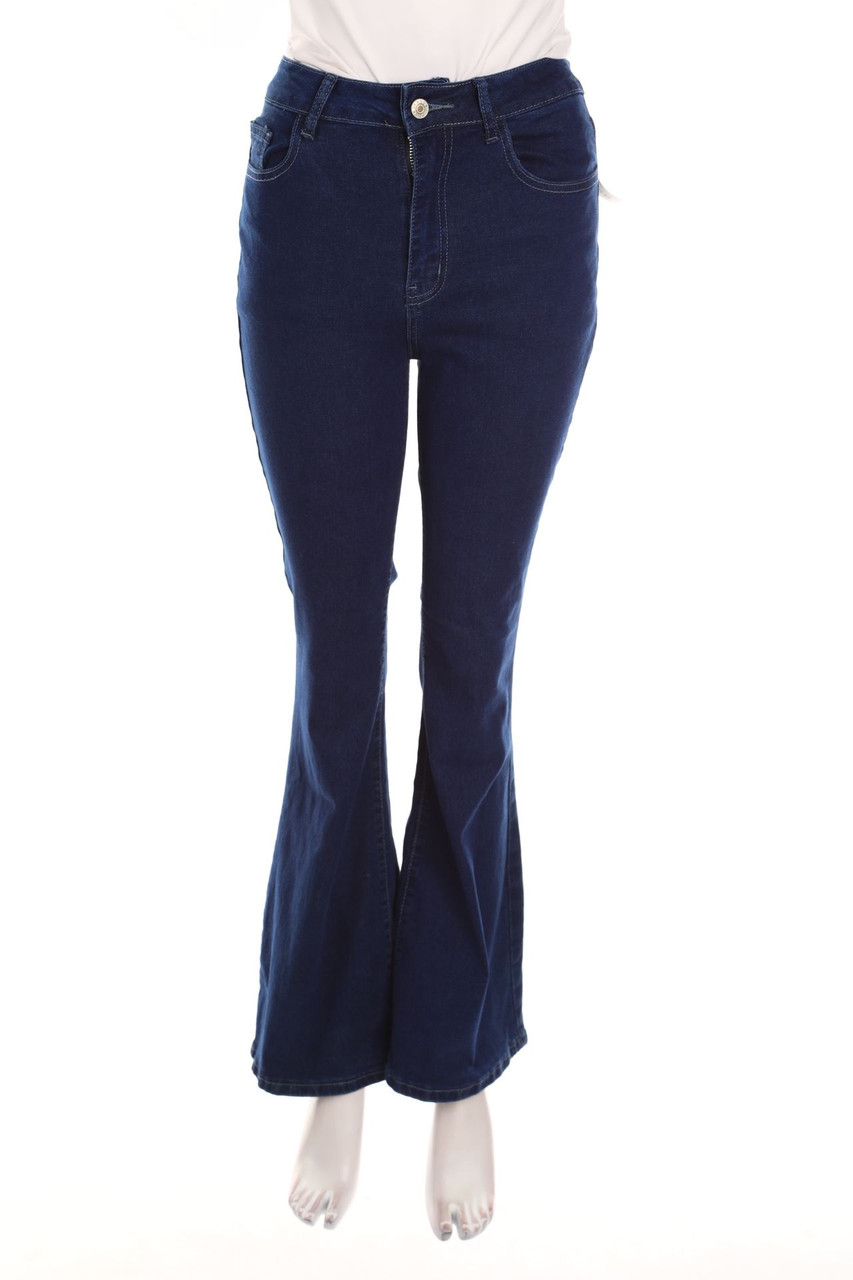 Ohne Label - Dark Denim Bootcut-Jeans - S