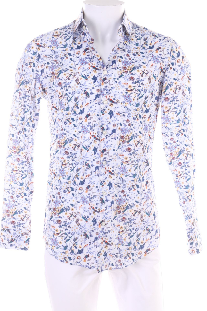 Jake*s - Hemd mit Blumen-Print - S