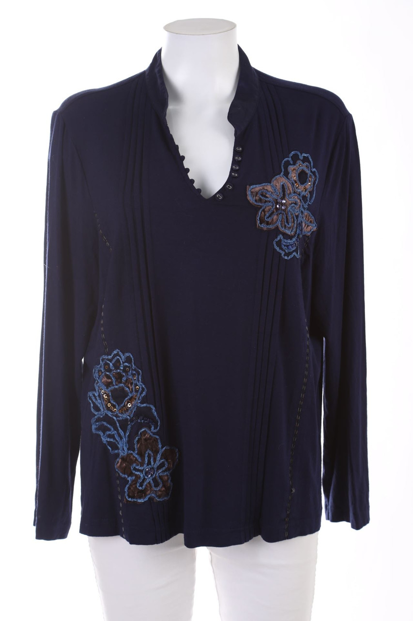 BONITA - Bluse mit Stickereien - XL