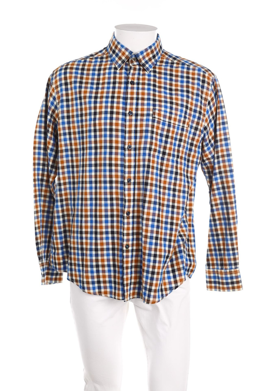 CALAMAR - kariertes Hemd aus Baumwolle - XL