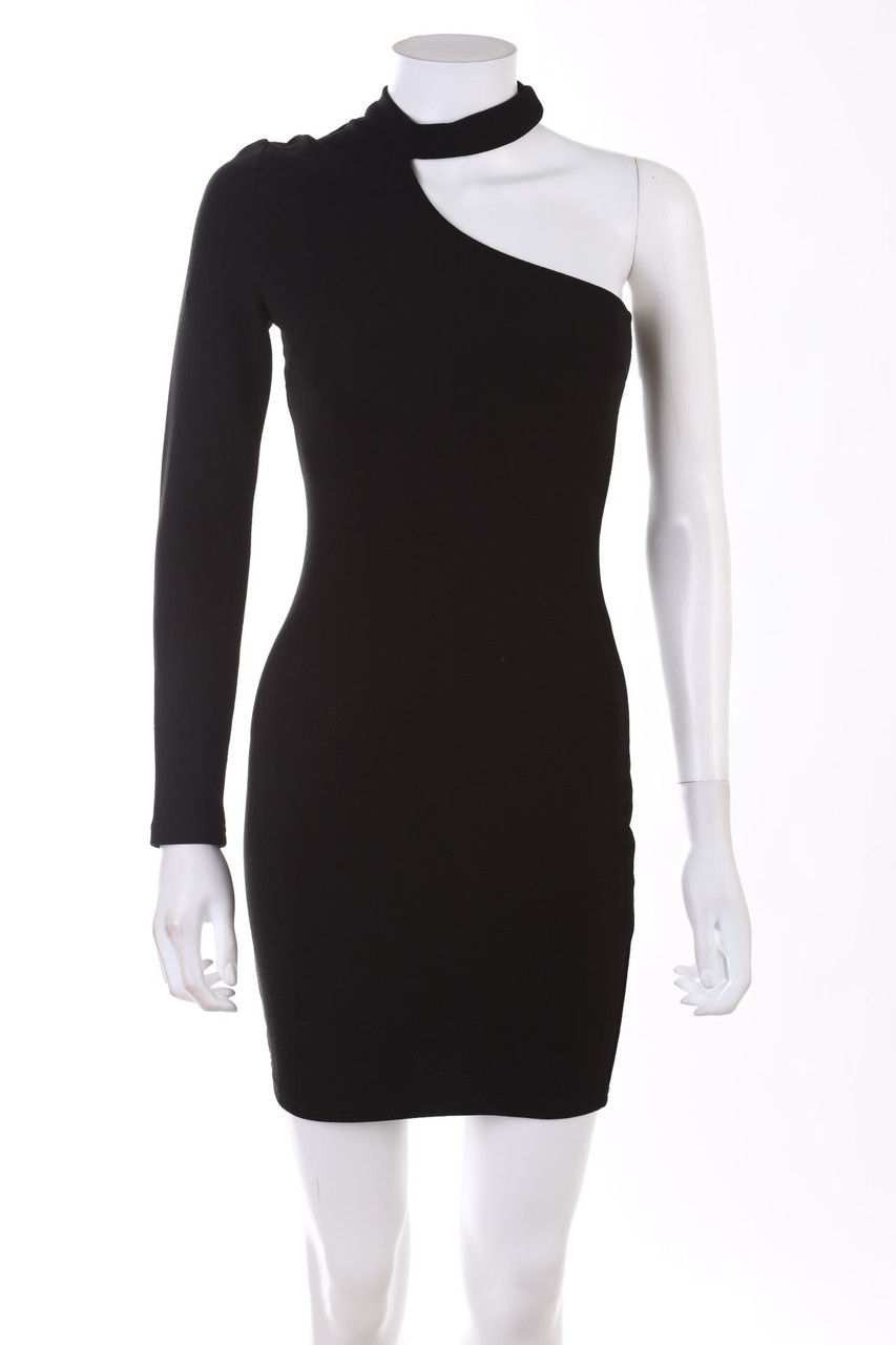 Ohne Label - One-Shoulder Abendkleid - XS