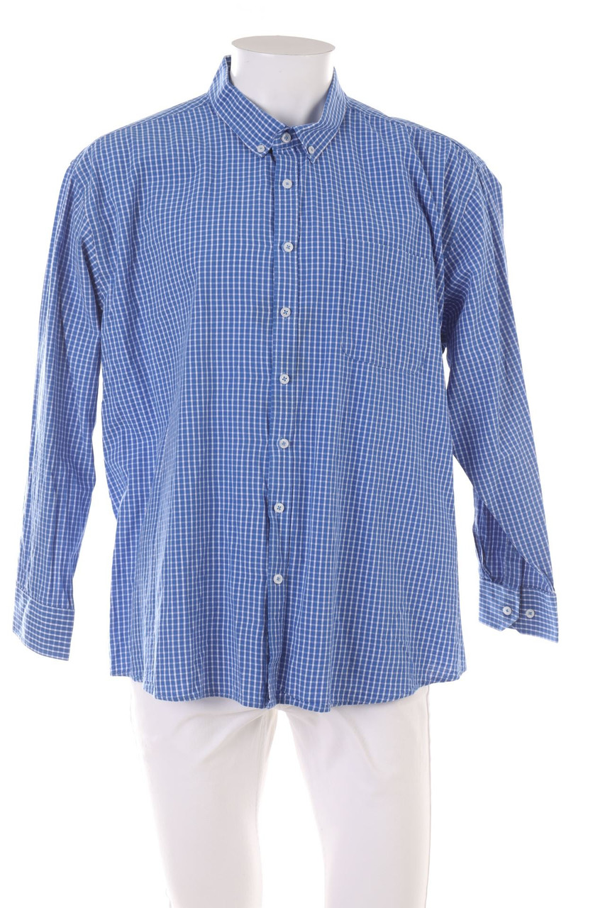 Ohne Label - Button-down-Hemd mit Karo-Muster - L