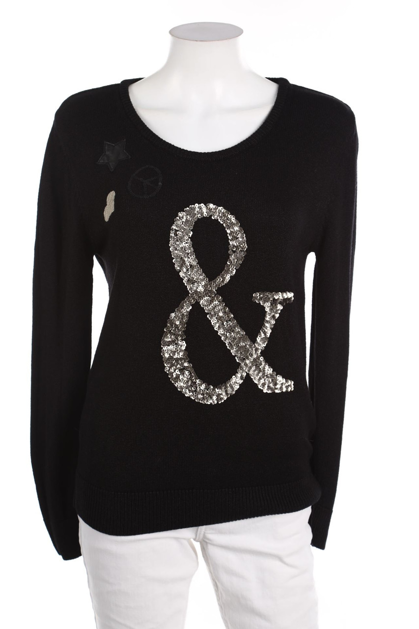 KEY LARGO - Glitzer-Strick-Pullover - L