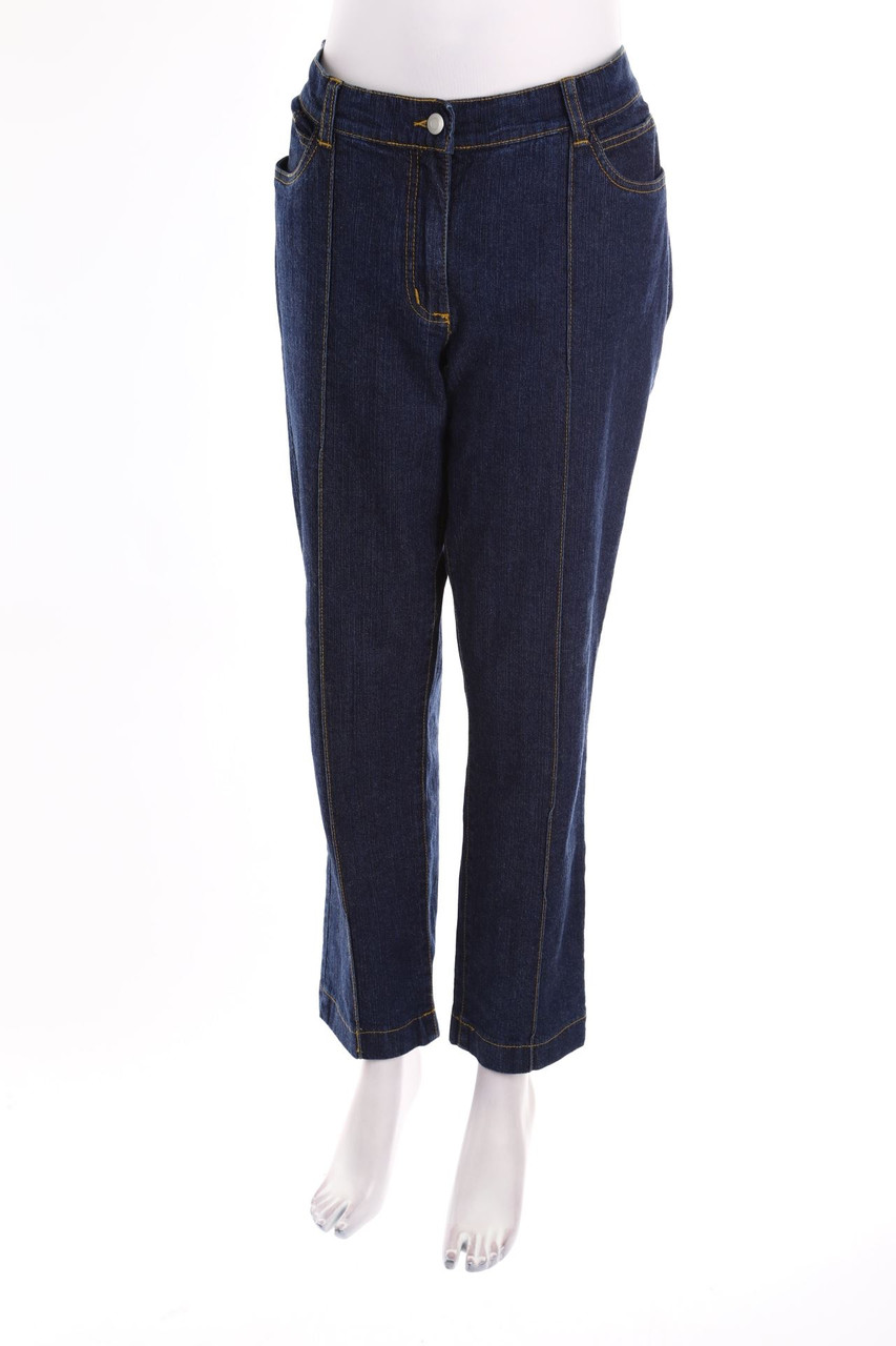 Alba Moda - Dark Denim Straight Cut Jeans - 2XL