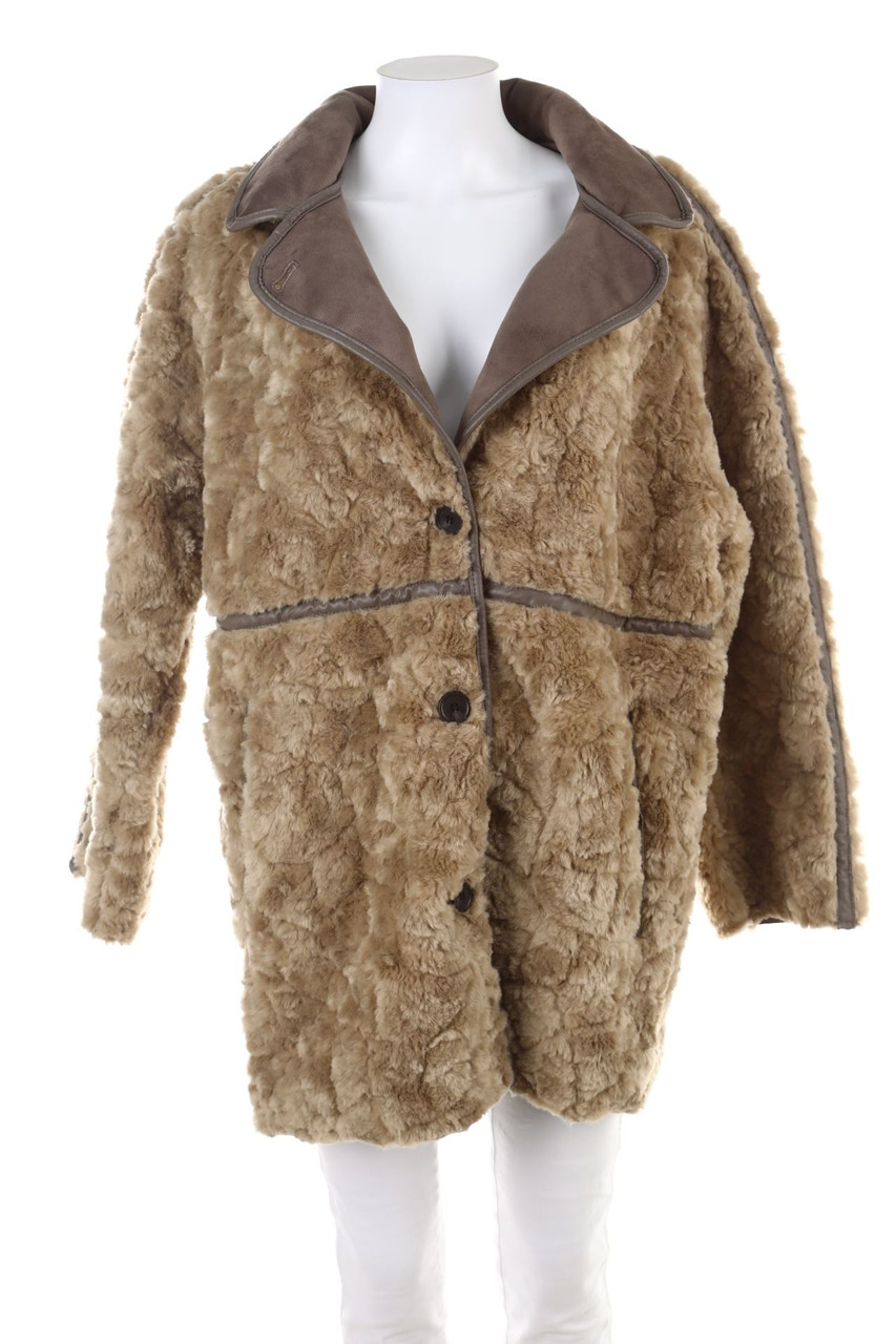 H&M - Fake Fur-Mantel - XL
