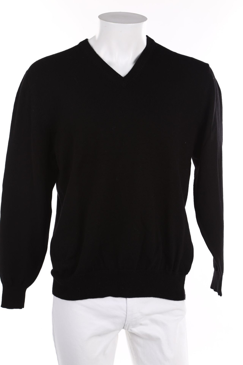 ROYAL CLASS - V-Neck-Pullover mit Schurwolle - M