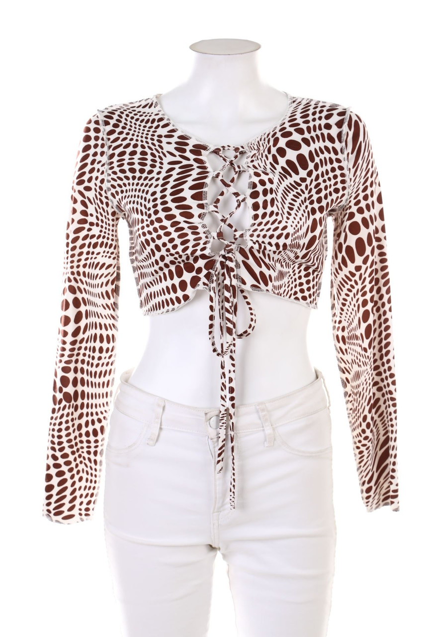 SHEIN - Cropped-Longsleeve-Shirt - S