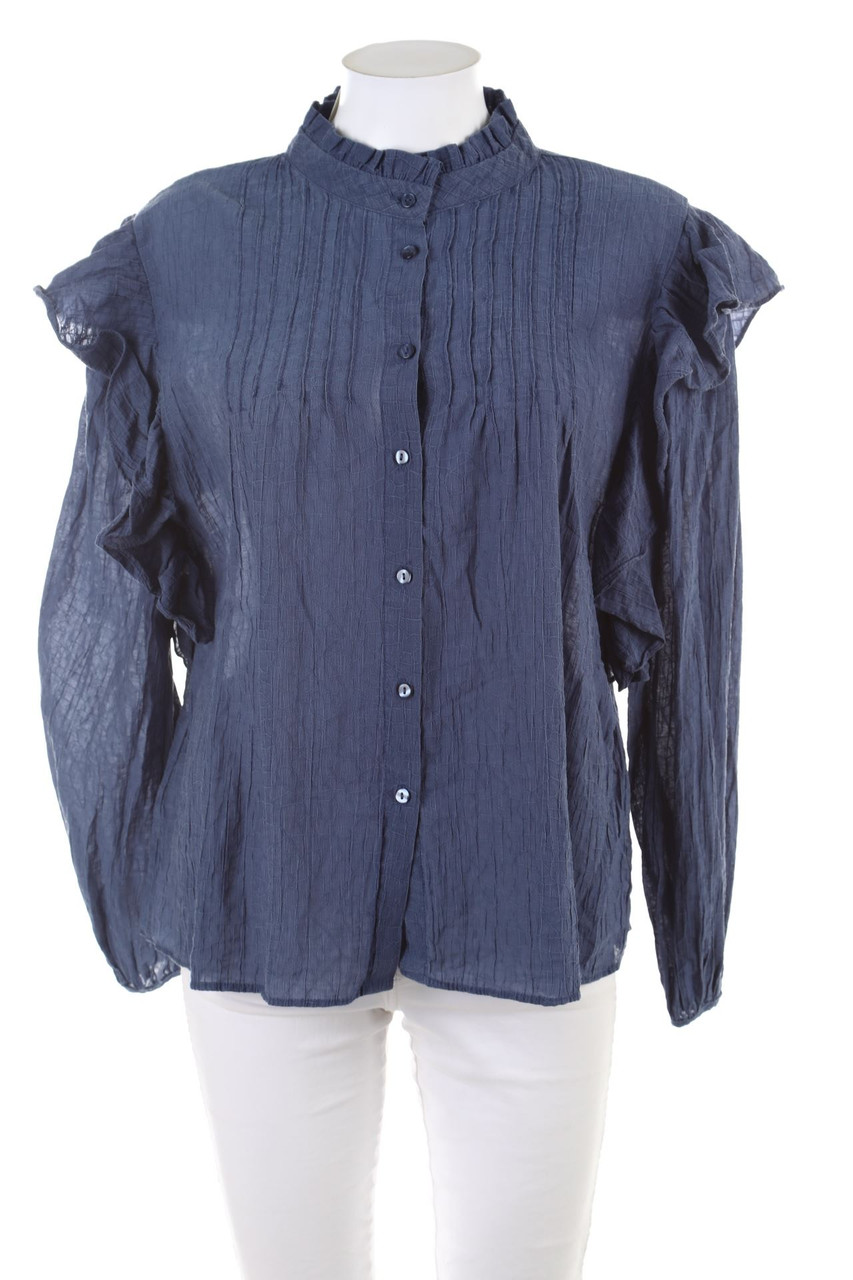 MANGO - Bluse mit Volants - XL