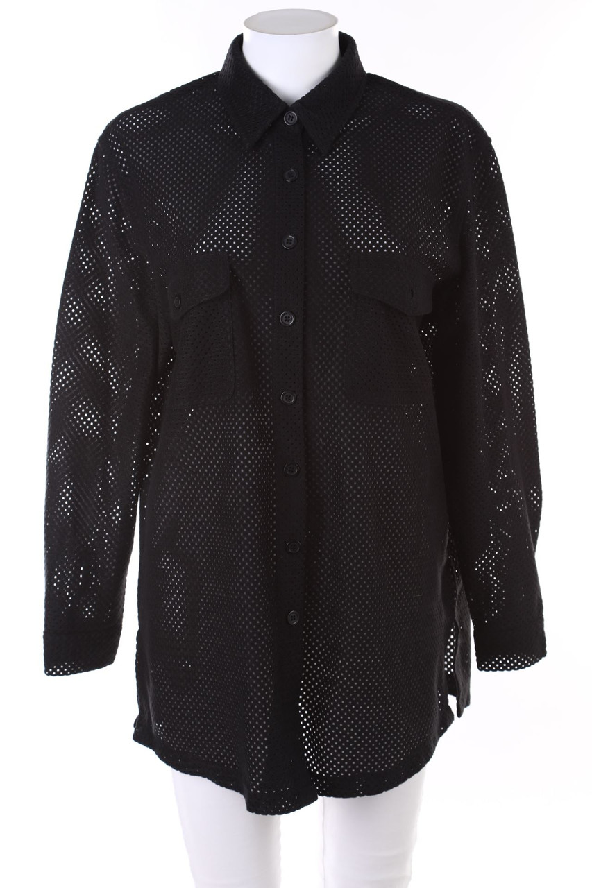 Ohne Label - Mesh-Bluse - 2XL