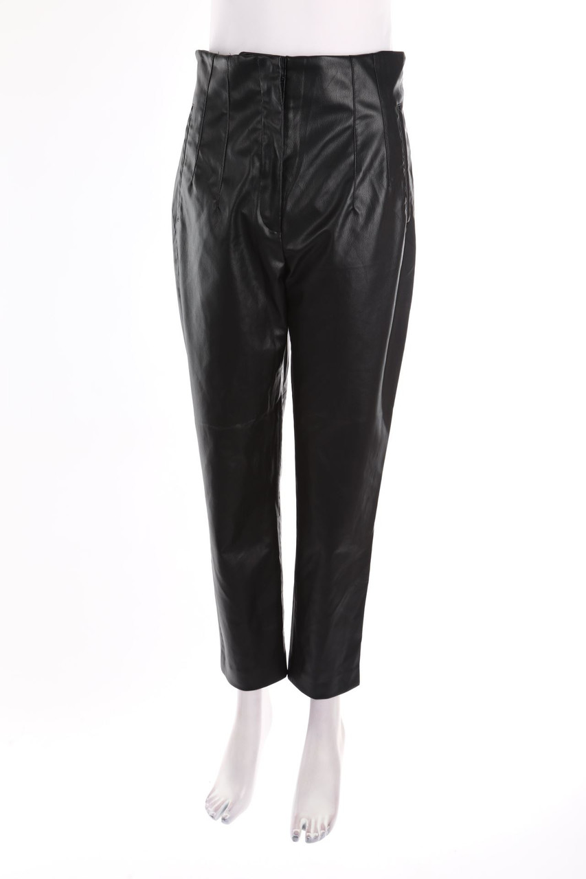 ZARA - Kunstleder-Hose - L