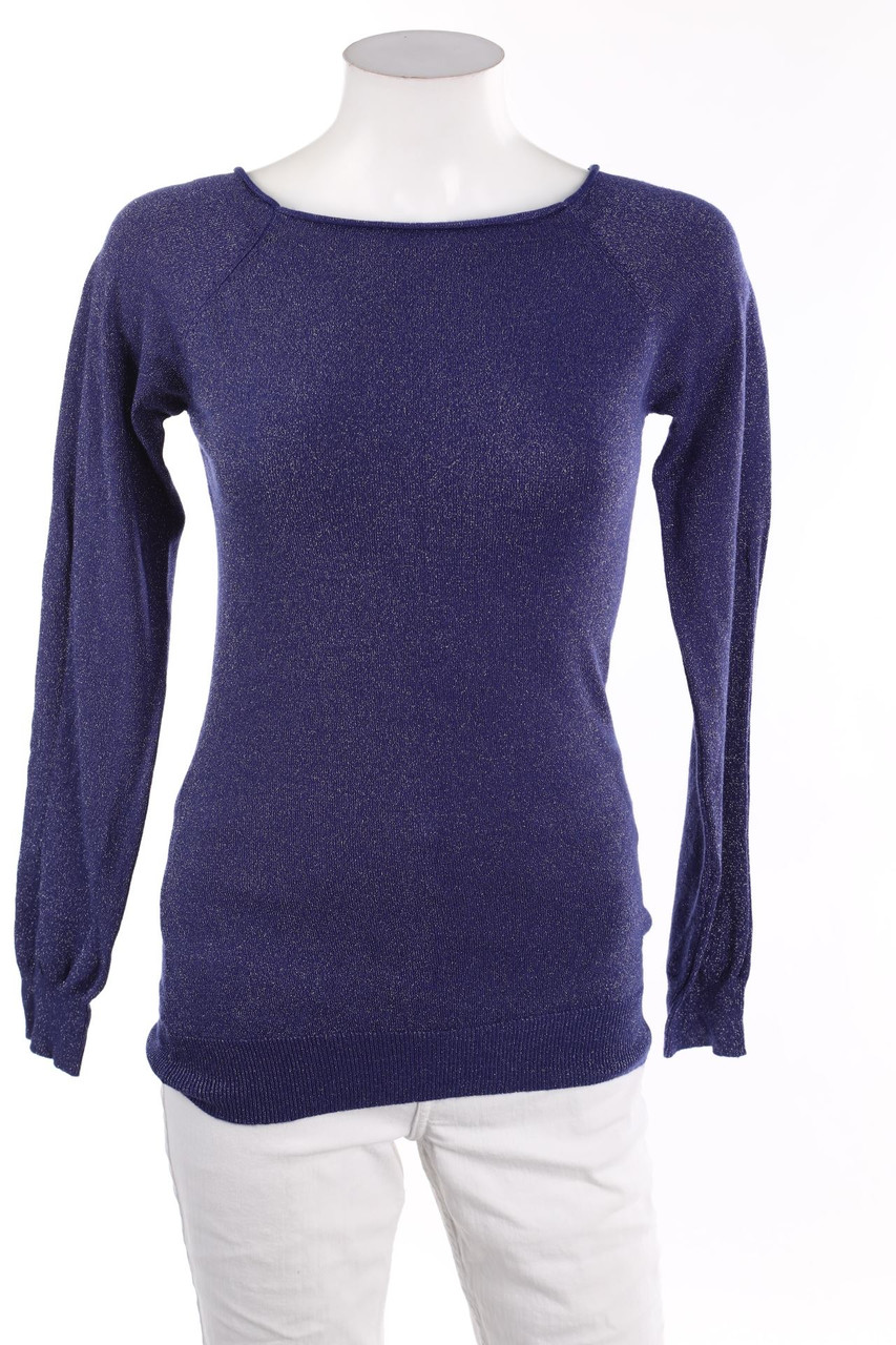 zuiki - Glitzer-Strick-Pullover - M