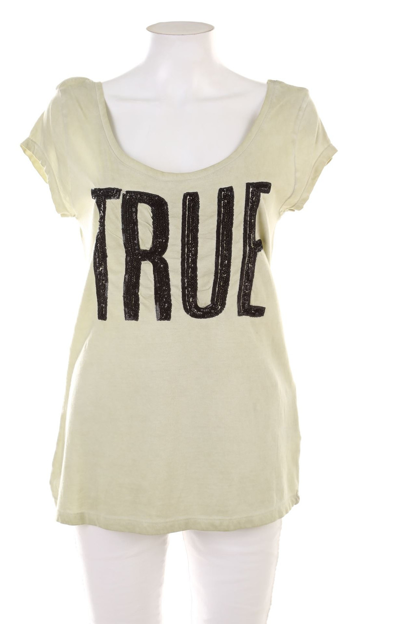 Sublevel - Kurzarm-Shirt mit Pailletten - L