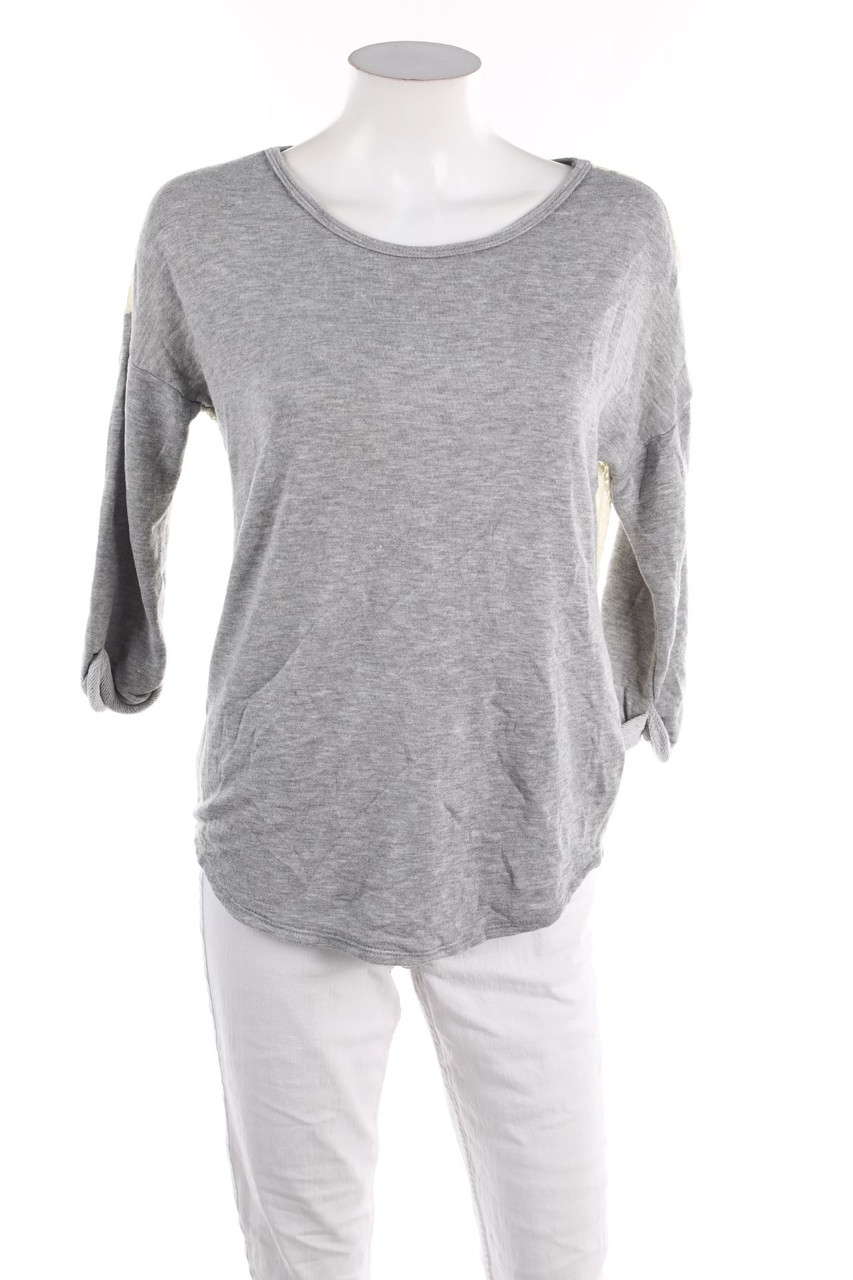 TALLY WEiJL - Longsleeve-Shirt mit Spitzen-Einsatz - S