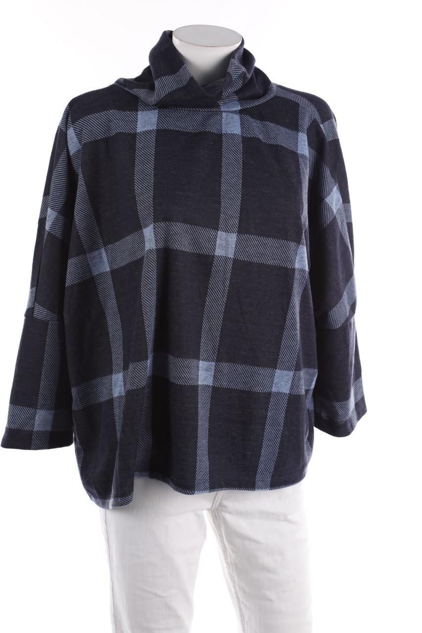 ZABAIONE - Karo-Kapuzen-Pullover - L