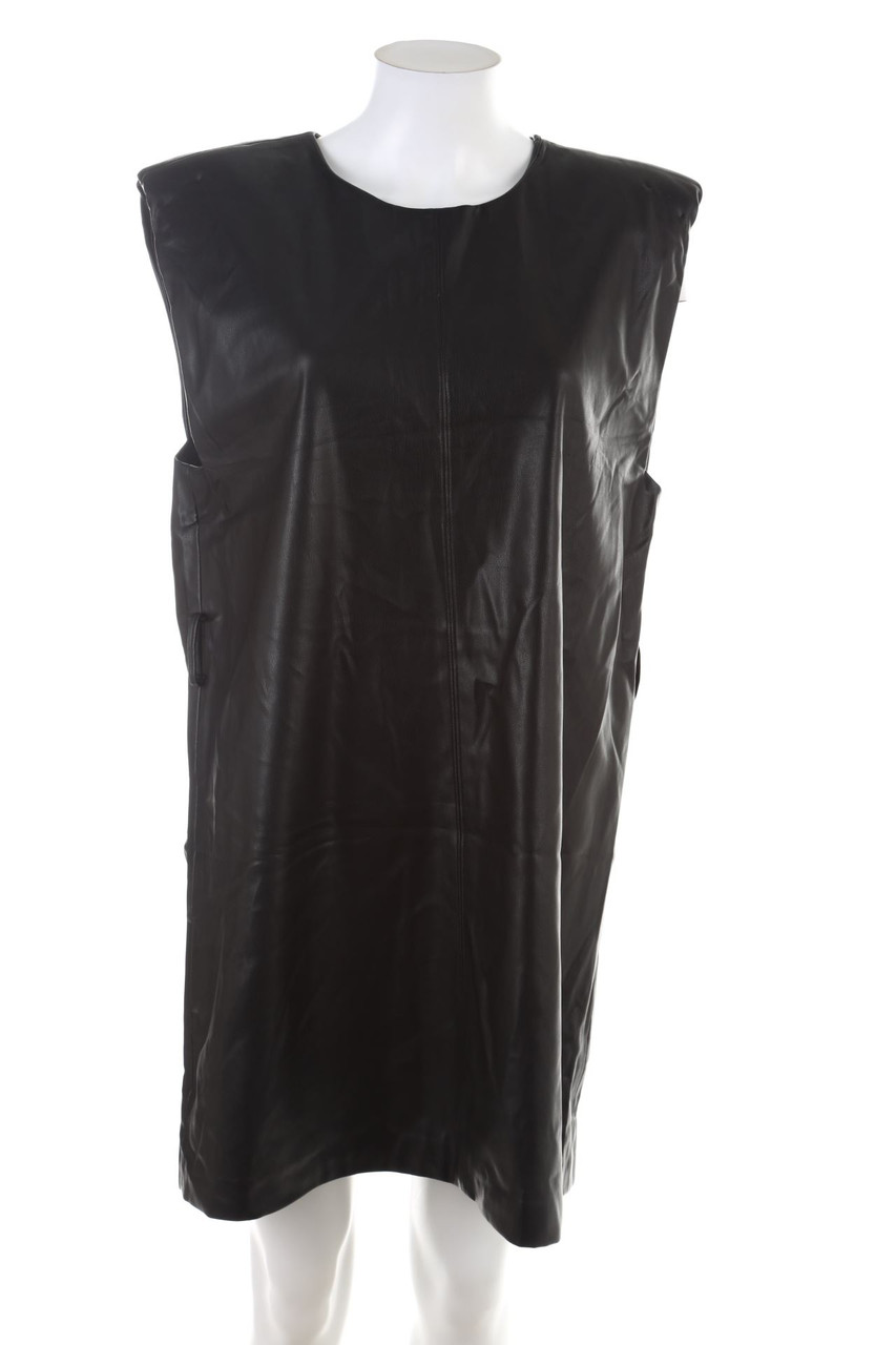 ZARA - Faux Leather-Kleid - XL