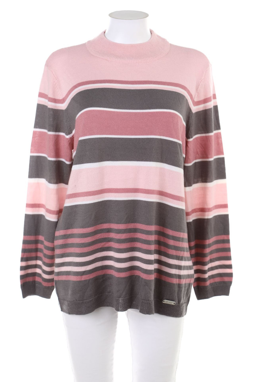 COLLECTION L. - Strick-Pullover mit Streifen - 2XL