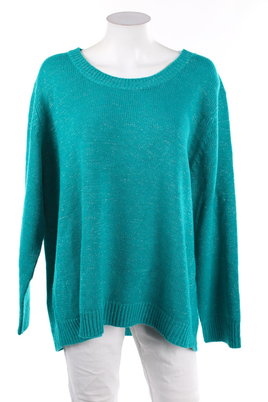 Ohne Label - Strick-Pullover mit Glitzer - 54