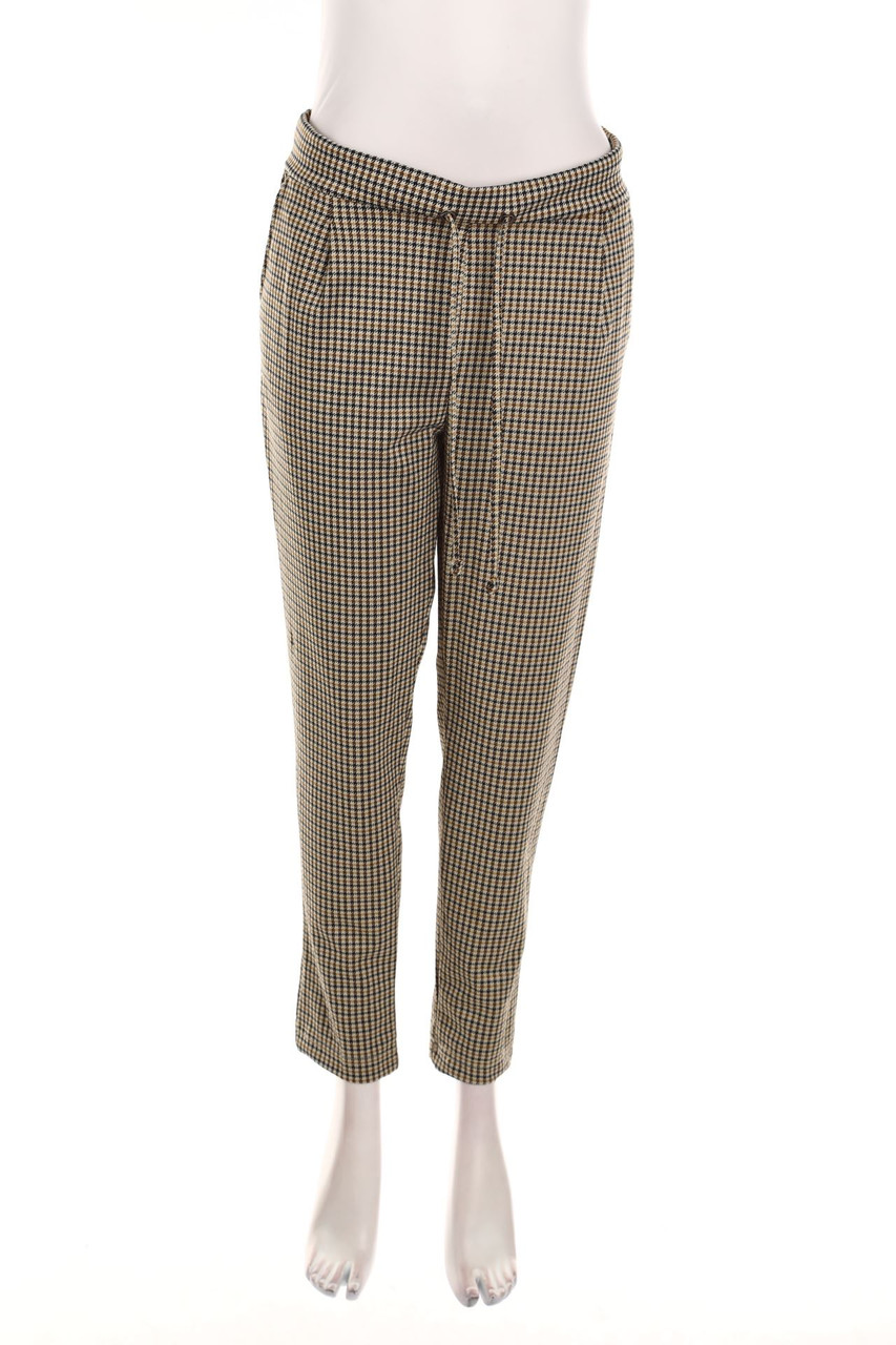 Ohne Label - Jogger-Hose mit Karo-Muster - M