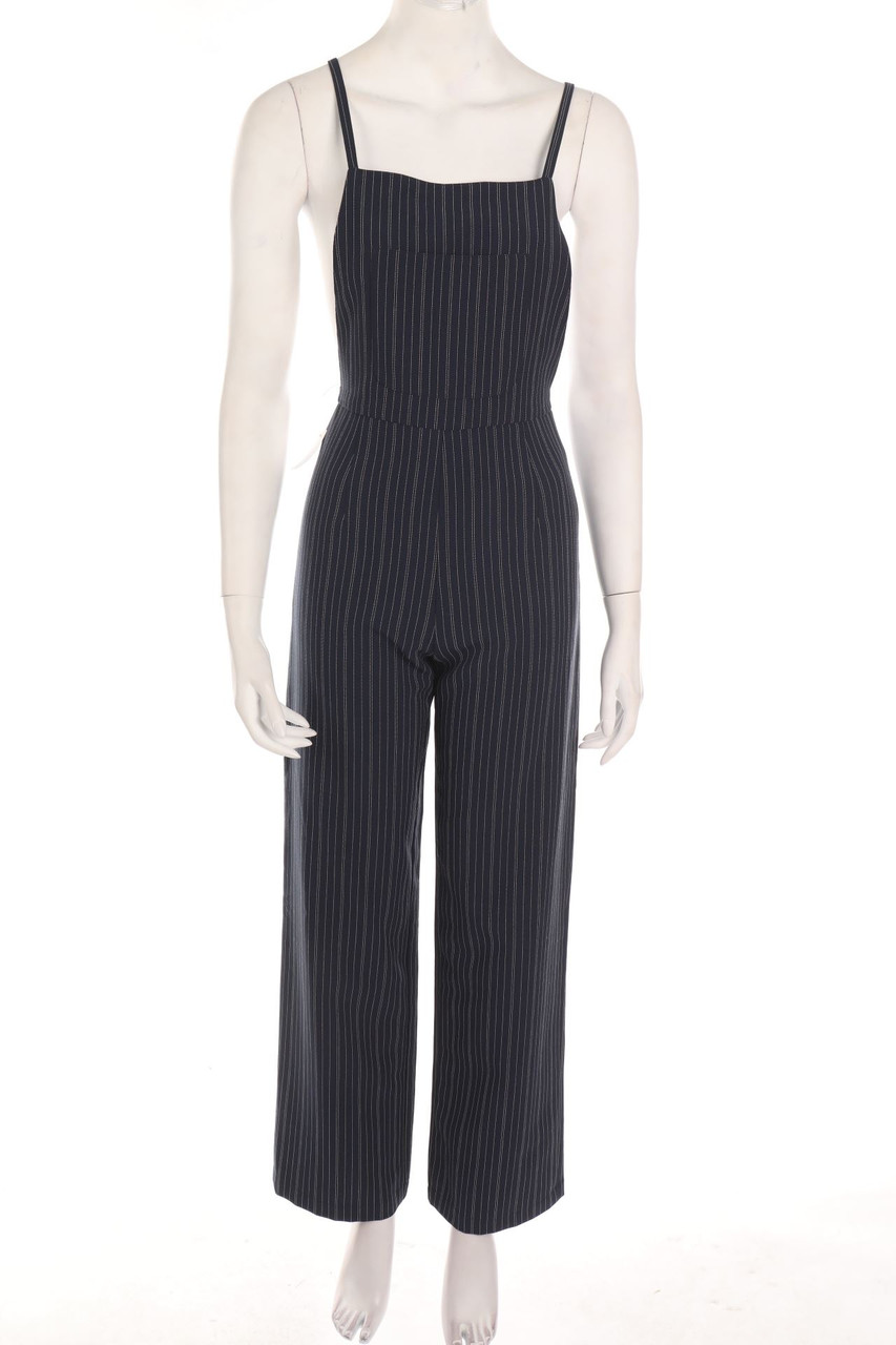Ohne Label - Jumpsuit mit Nadelstreifen - M