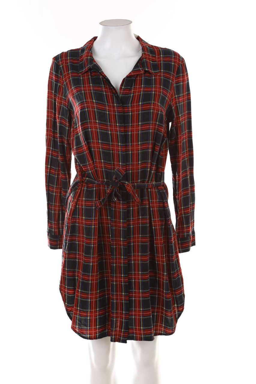 H&M - Blusenkleid mit Karo-Muster - XL