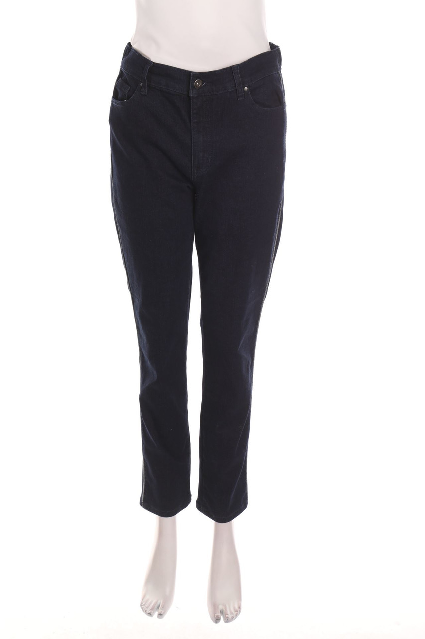 fiora blue - Dark Denim Skinny-Jeans - L