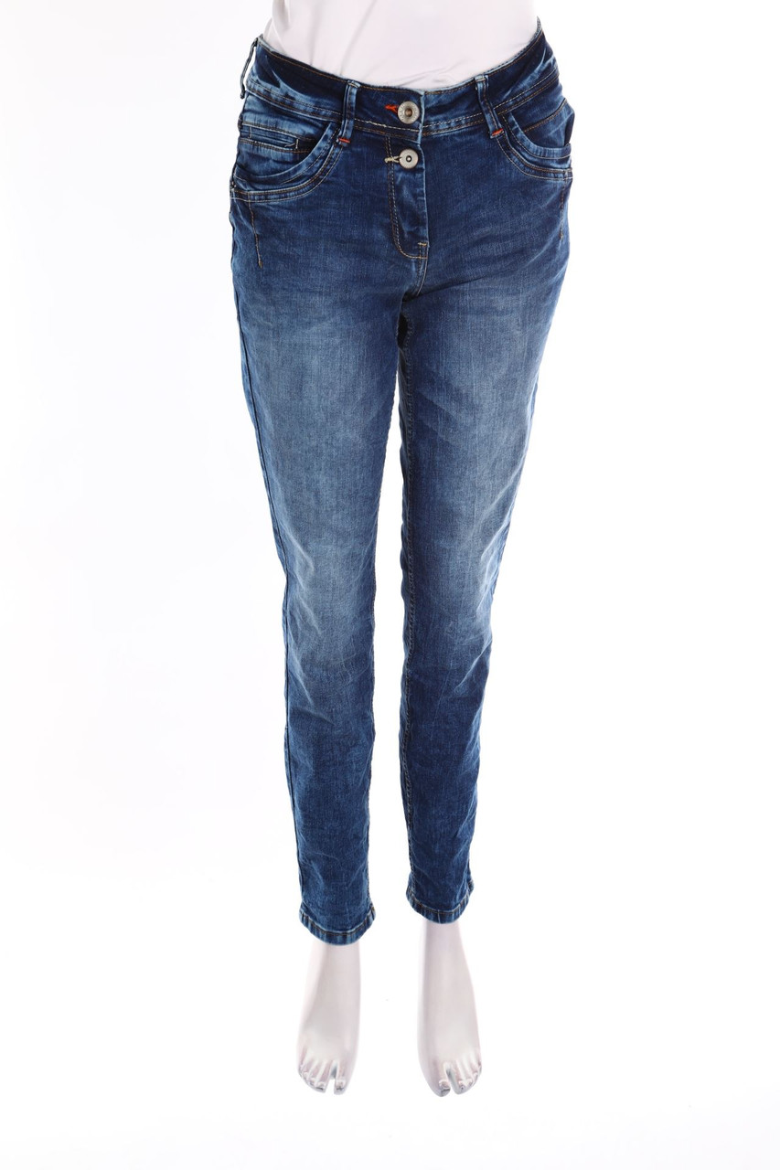 CECIL - Dark Denim Skinny-Jeans - S