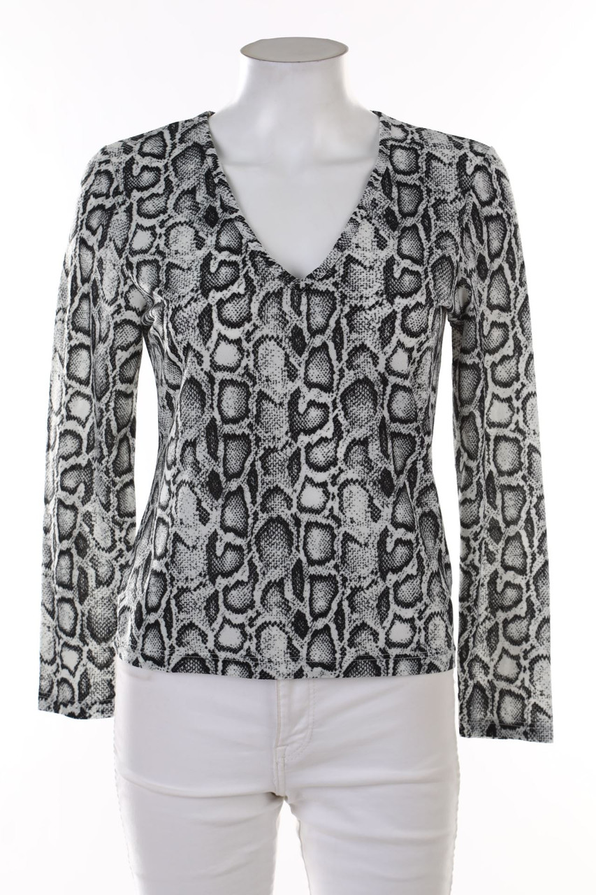 SECONDHAND - Longsleeve-Shirt mit Animal-Print - L