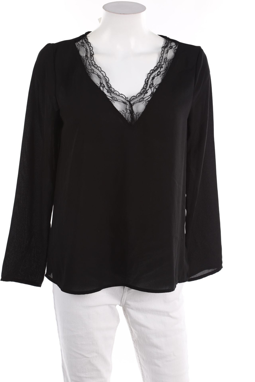 SHEIN - Bluse mit Spitzen-Einsatz - XS