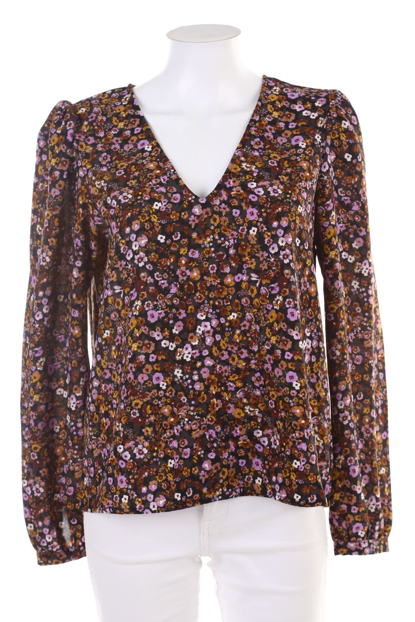 VERO MODA - Bluse mit Blumen-Print - M