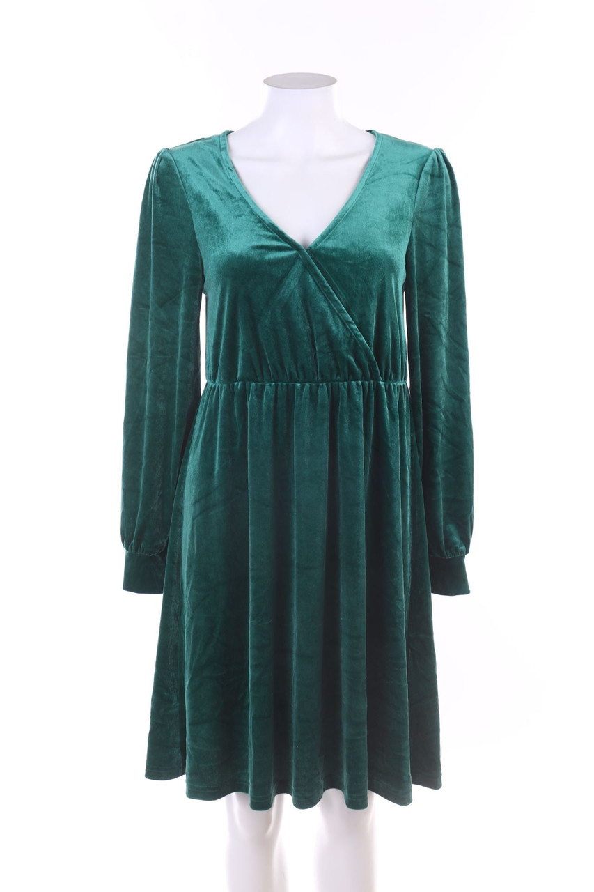 BODYFLIRT - Samt-Kleid mit langem Ärmel - S