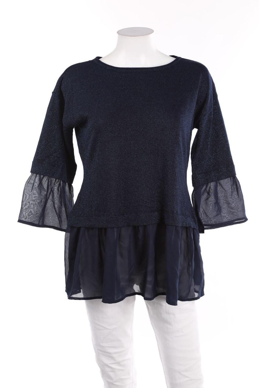 HEINE - Glitzer-Longsleeve-Shirt - M