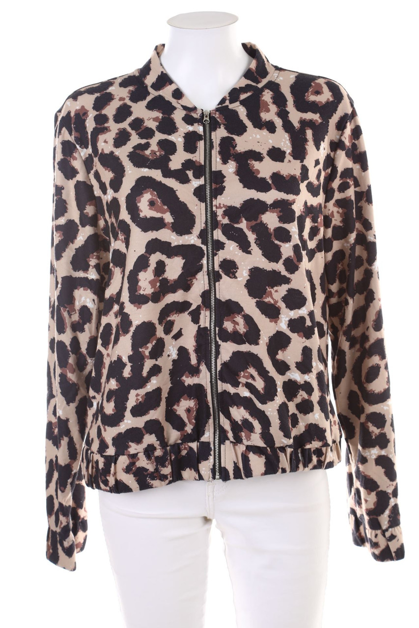 SHEIN - Blouson-Jacke mit Leo-Print - XL