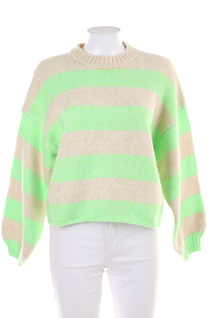 Bershka - Streifen-Strick-Pullover - S
