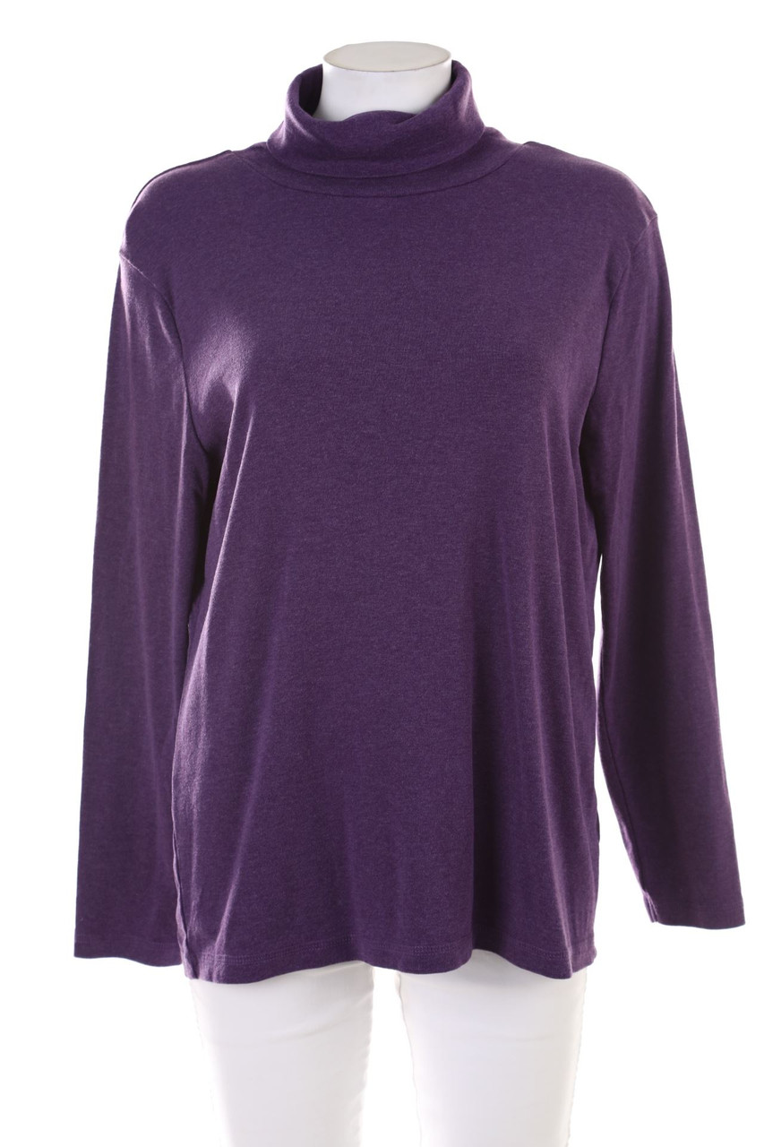 Laura Torelli - Longsleeve-Shirt mit Rollkragen - L