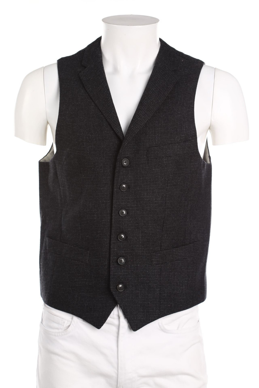 pierre cardin - Weste mit Karo-Muster - S