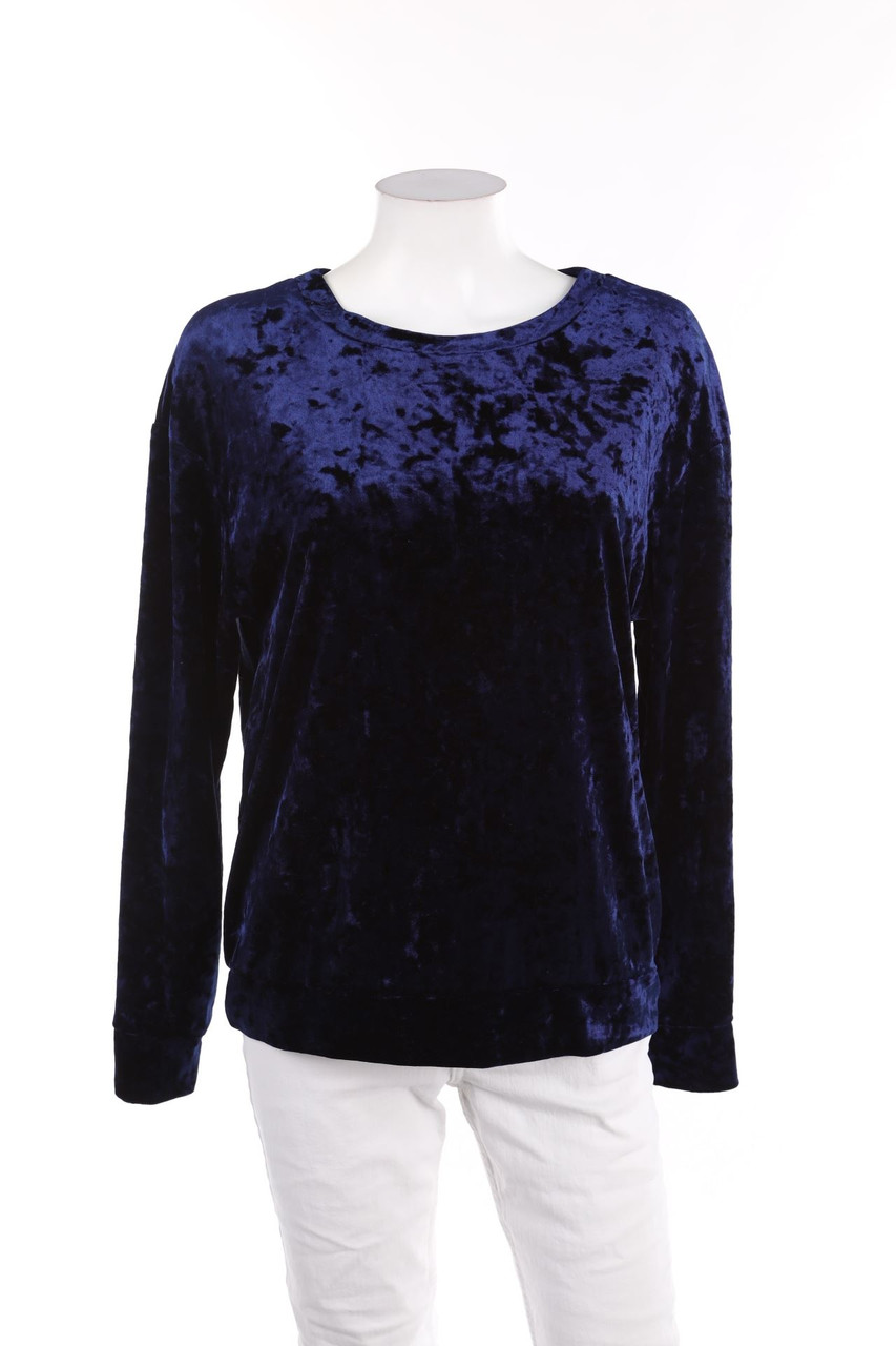 H&M - Samt-Longsleeve-Shirt - S