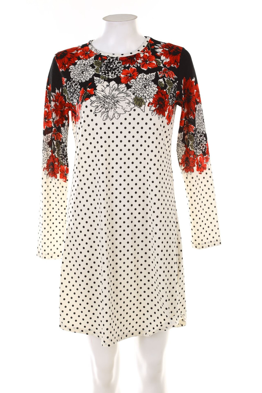 SECONDHAND - Minikleid mit Blumen-Print - L
