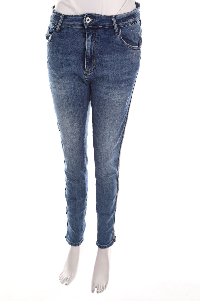 Ohne Label - Distressed Skinny-Jeans - XL