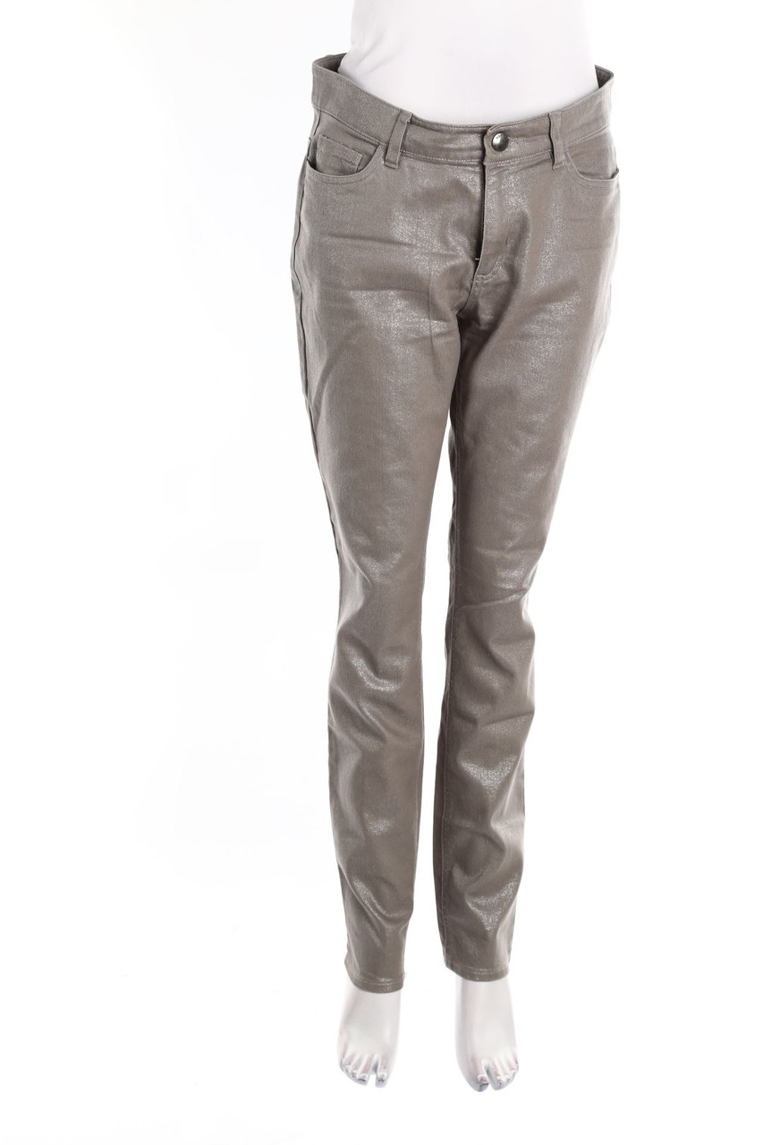 woman by Tchibo - Coated Skinny-Jeans mit Glitzer - L