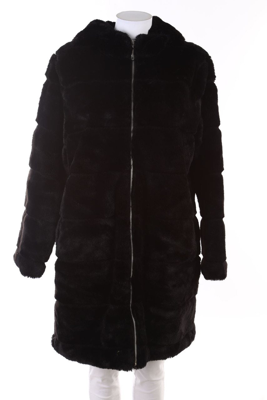 AMISU - Fake Fur-Mantel - L