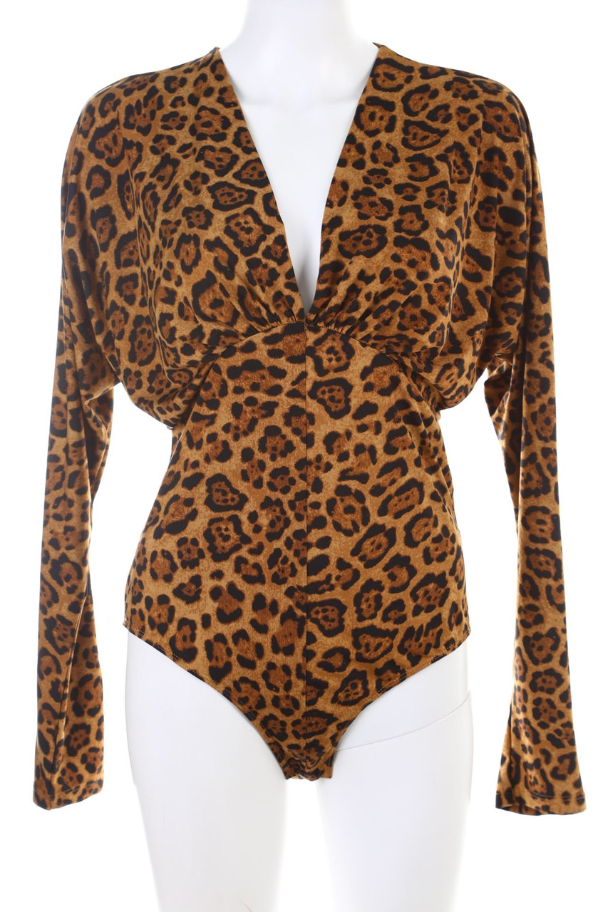 H&M - Body mit Leo-Print - M