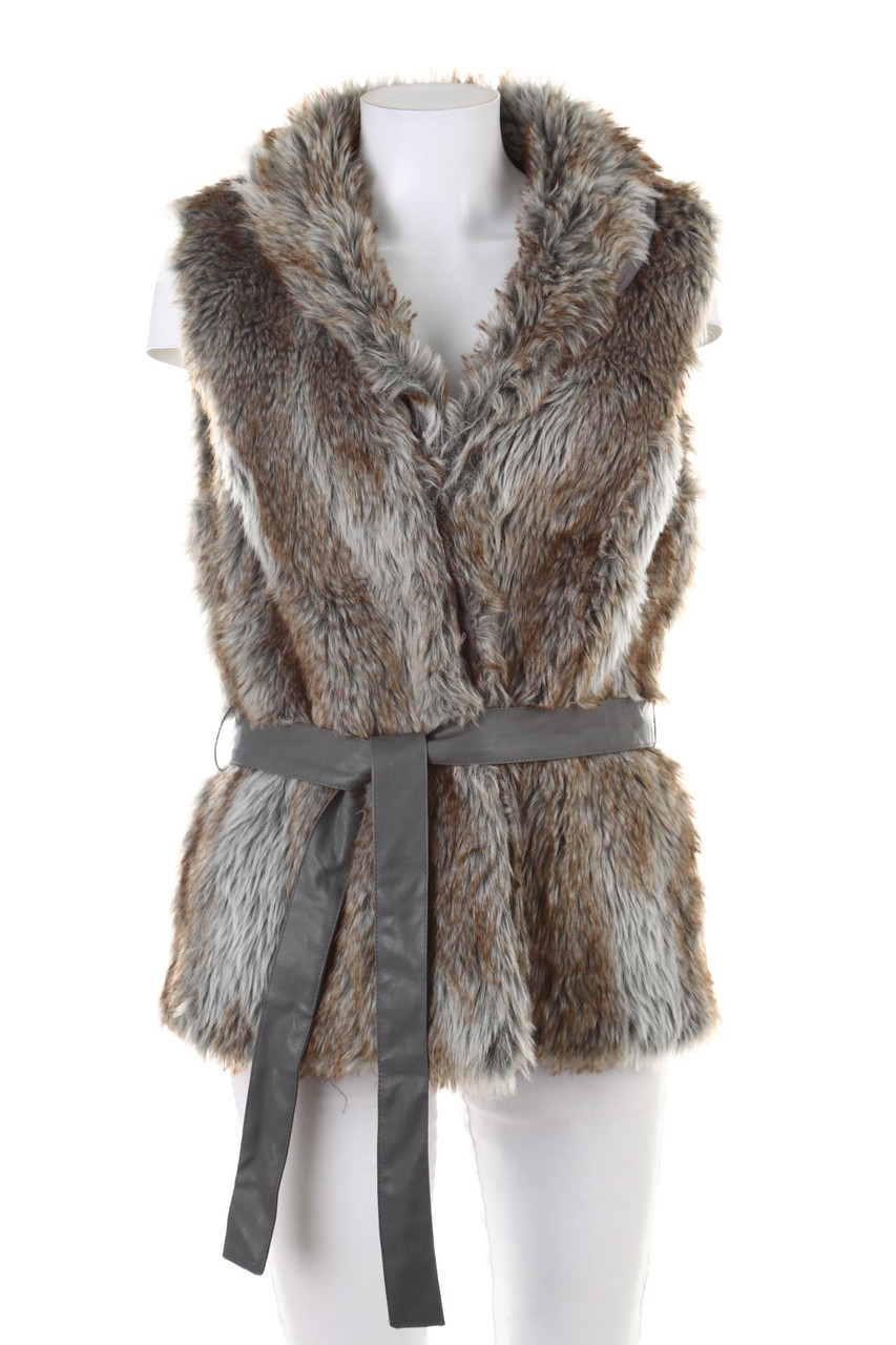 flame - Fake Fur-Weste - XL