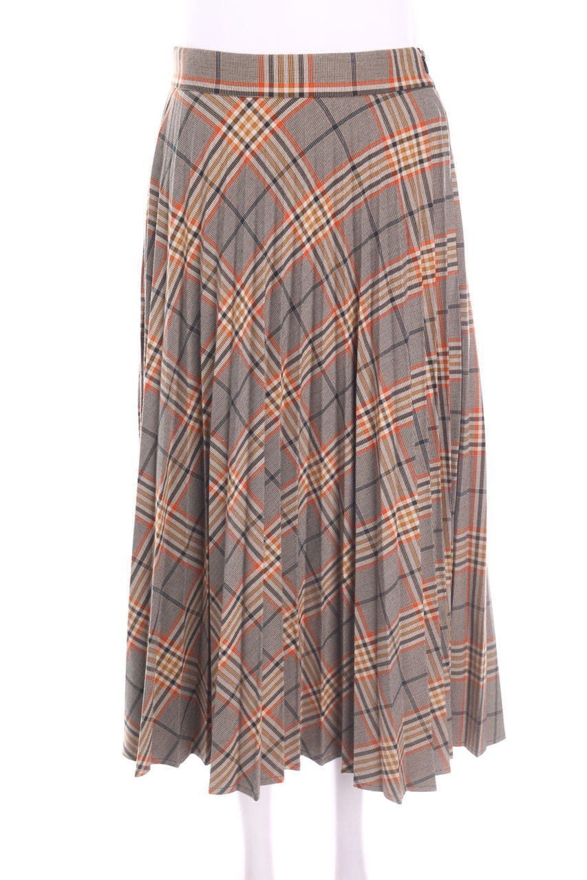 C&A - Karo-Midi-Plissé-Rock - S