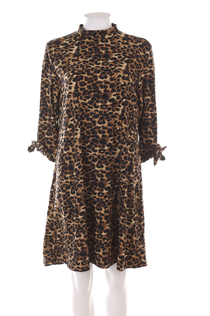 Blue Vanilla - Kleid mit Leo-Print - XL