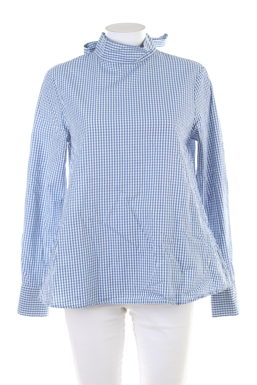 BADER - Karo-Bluse mit Schleife - M