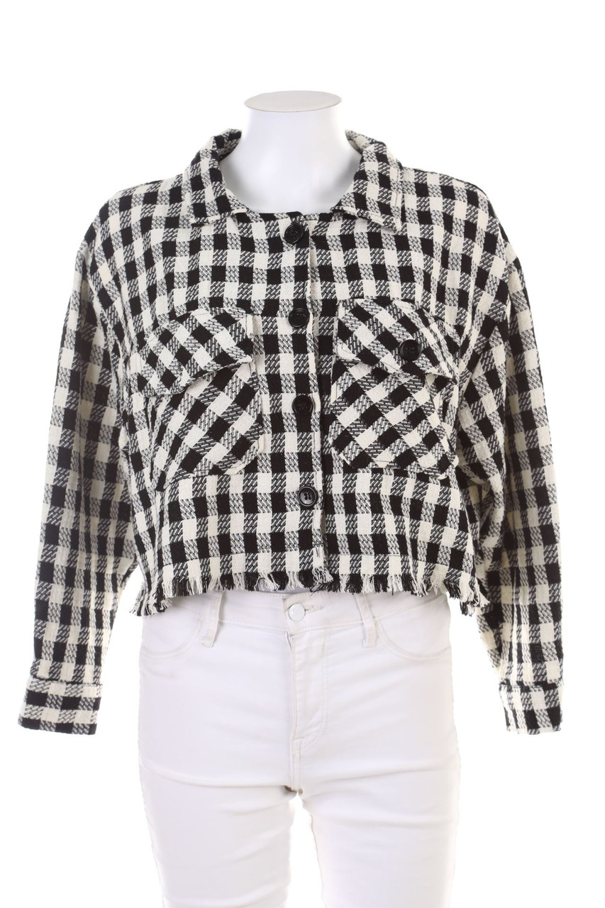 SECONDHAND - Jacke mit Karo-Muster - L